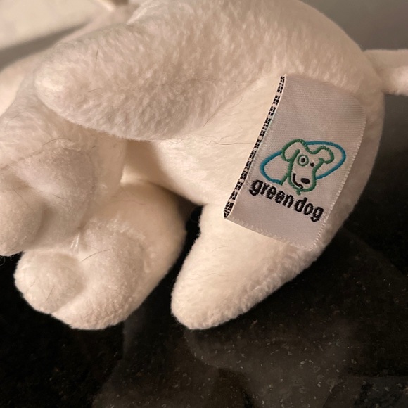 Macy's “Green Dog” Brand Mascot with Tush Tags 7” VINTAGE Plush very rare! - Picture 6 of 10